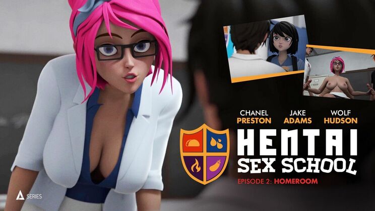 Adult Time Animation - Chanel Preston - Jake Adams - Whitney Wright - April Oneil - Wolf Hudson - Hentai Sex School Episode 2 : Homeroom / 03.10.2023
