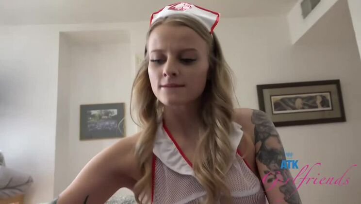 ATK Girlfriends - Paris White - Paris White - The Nurse Fills Both Her Holes At Once! / 27.03.2021