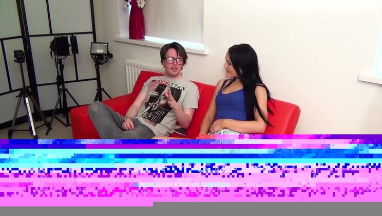 BANG.com - Carmel Cox - Sexy Brunette Slut Gives Head To A Nerd - Carmel Cox / 12.07.2021