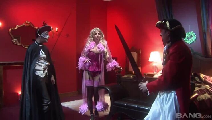 BANG.com - Melanie And George Bring Another Man Into Their Sexy Dress Up Time / 17.07.2021