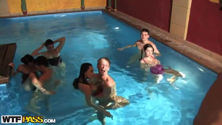 College Fuck Parties - Mona Lee - Angelica - Kattie Gold - Kyle - Frank - Eva Torres - Marc - Wild College Orgy By The Pool, Part 2 With Angelica, Frank And Kyle / 11.05.2021