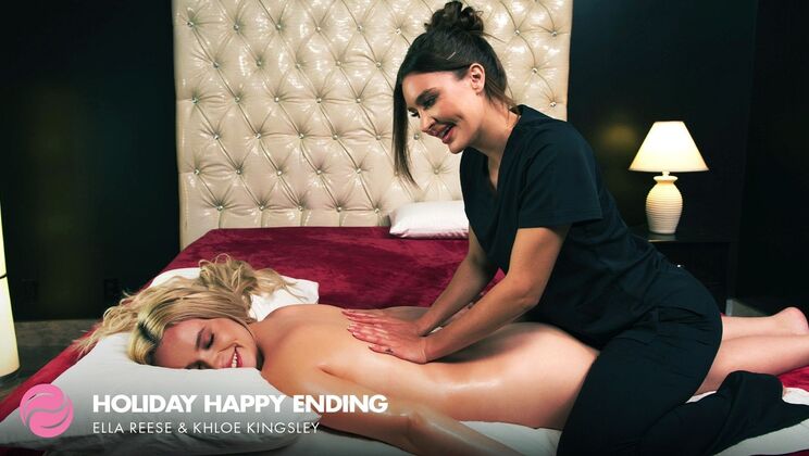 Fantasy Massage - Ella Reese - Khloe Kingsley - Holiday Happy Ending / 19.08.2024