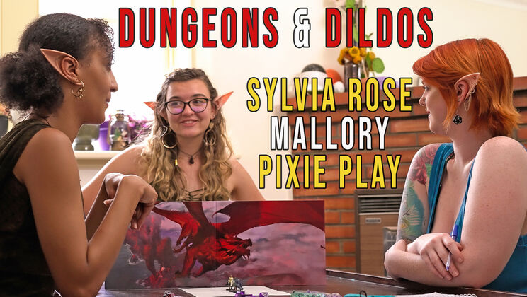 Girls Out West - Mallory - Sylvia Rose - Pixie Play - Mallory, Sylvia & Pixie - Dungeons And Dildos / 09.04.2023