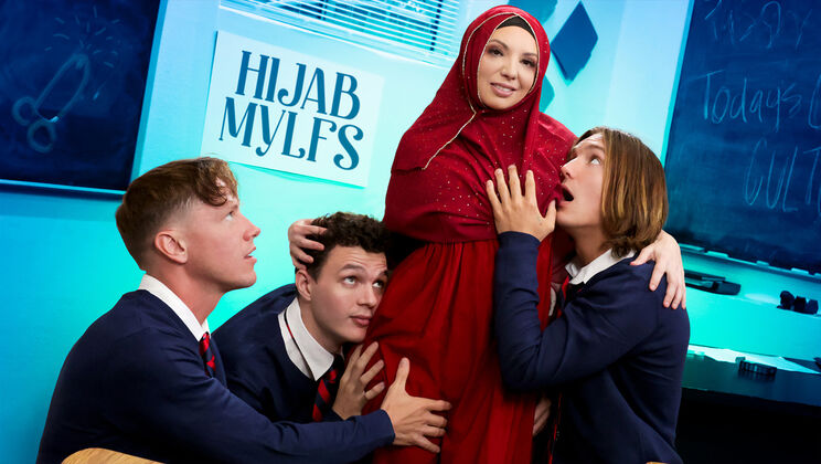 Hijab Mylfs - Rion King - Kiki Daire - Josh Rivers - Axel Haze - It Takes a Real Woman to Please Three Cocks At Once / 02.01.2025