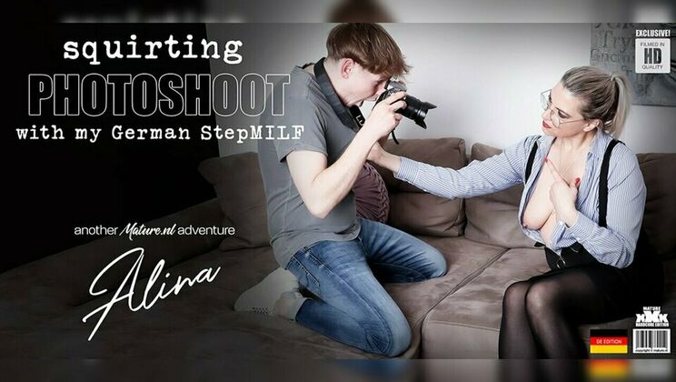 Mature.nl - Alina (EU) - Hugh Stefner - Fucking my 53 year old German Squirting stepMILF Alina during a photoshoot and make her cum / 07.05.2024