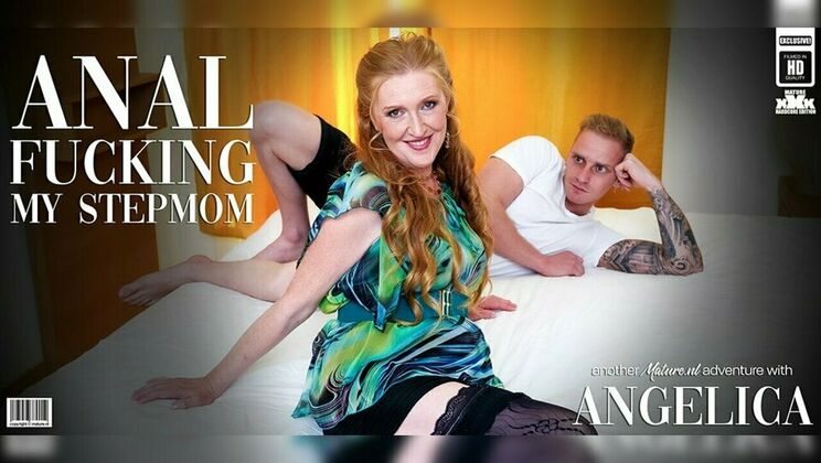 Mature.nl - Angelica - Martin Spell - Hardcore anal fucking with my horny shaved Czech stepmom cougar Angelica in the bedroom / 30.10.2023
