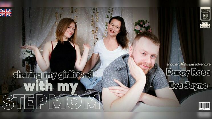 Mature.nl - Chris Cobalt - Darcy Rosa (EU) - Eva Jayne (EU) - Chris has a hot threesome with his MILF stepmom Eva Jayne and his girlfriend Darcy Rosa / 20.05.2023