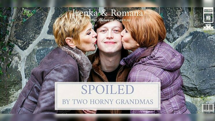 Mature.nl - Irenka - Romana - Lenny Yankee - Grandmas Irenka and Romana seduce a toyboy in a hard fucking threesome / 13.05.2023