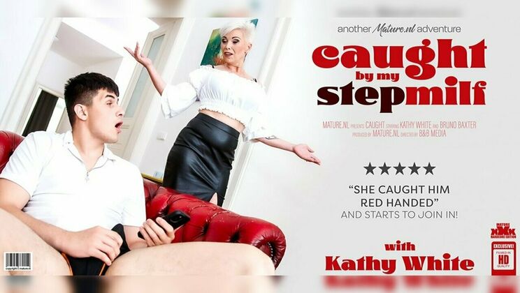 Mature.nl - Kathy White - Bruno Baxter - When StepMILF Kathy White catches her stepson masturbate she wants in on the action / 24.07.2024