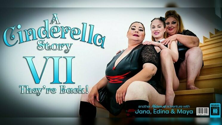 Mature.nl - Maya - Jana - Edina - Babe Maya has sex with her two huge evil stepmoms Jana and Edina in another Cinderella story / 03.11.2023