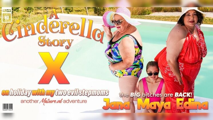 Mature.nl - Maya - Jana - Edina - stepdaughter Maya must get down on holiday with her two Evil Stepmoms Jana & Edina / 15.08.2025