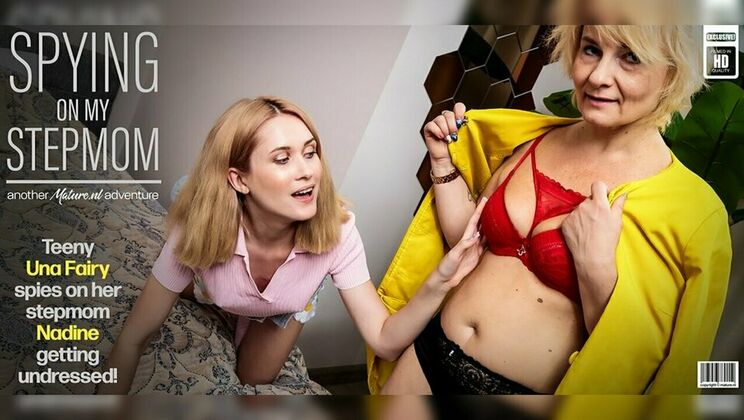 Mature.nl - Nadine - Una Fairy - Una Fairy get to lick her stepmom Nadine's wet pussy after she spied on her getting undressed / 18.04.2024