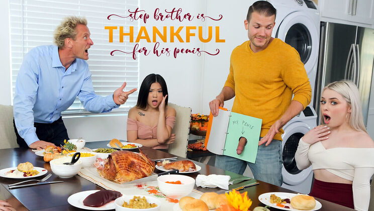 My Family Pies - Lulu Chu - Haley Spades - Stepbrother Is Thankful For His Penis - S22:E3 / 21.11.2021