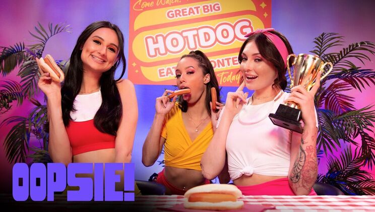 Oopsie! - Eliza Ibarra - Alexis Tae - Charlotte Sins - Hot Dong Eating Contest / 11.10.2023