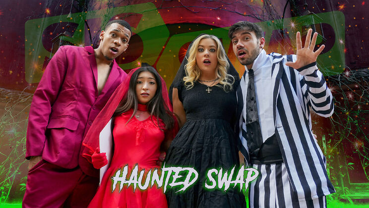 Sis Swap - Nade Nasty - River Lynn - Lawson Jones - Amber Summer - The Haunted House of Swap / 06.12.2023