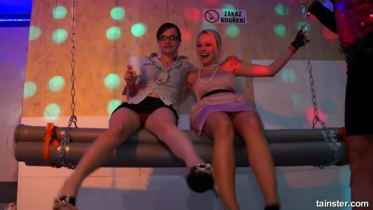 Tainster - Lucy Bell - Kitty Jane - Mischelle - Leony aprill - Welli - Vivien1 - Power Tooled Party Cunts Part 1 - Cam 2 With Vivien1, Leony Aprill And Welli / 17.03.2021