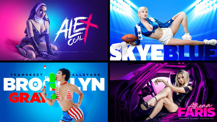Team Skeet Selects - Aidra Fox - Kylie Quinn - Sheena Ryder - Skye Blue - 2021 All-Star Compilation / 12.12.2021