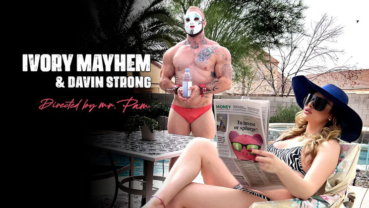 TS Seduction (Kink) - Ivory Mayhem - Davin Strong - Glamour Girl Ivory Mayhem Feminization of the Strong Man / 11.07.2022