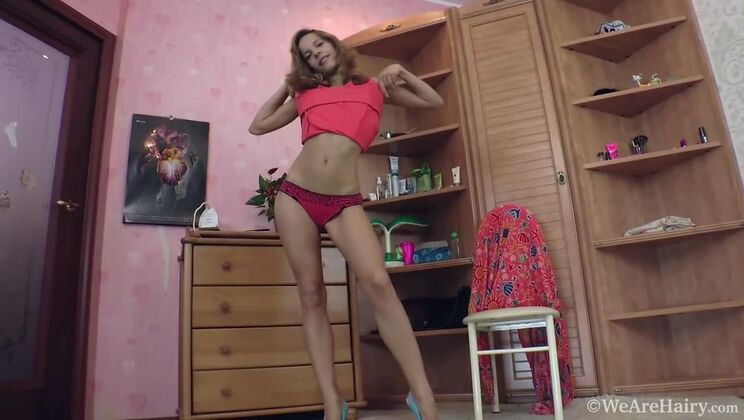 We Are Hairy - Constanse Dennie - Mimi Lea Oils Down Body After Beautiful Striptease / 11.05.2021