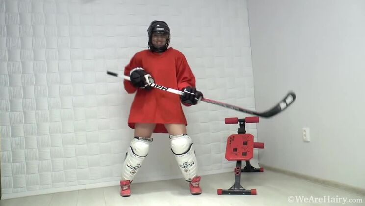 We Are Hairy - Jia - Jia Is A Masturbating And Sexy Hockey Player / 10.01.2022