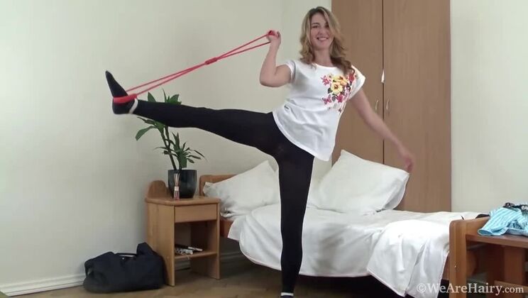 We Are Hairy - Melisa - Done With Exercise Melisa Gets Naked And Masturbates / 20.05.2021